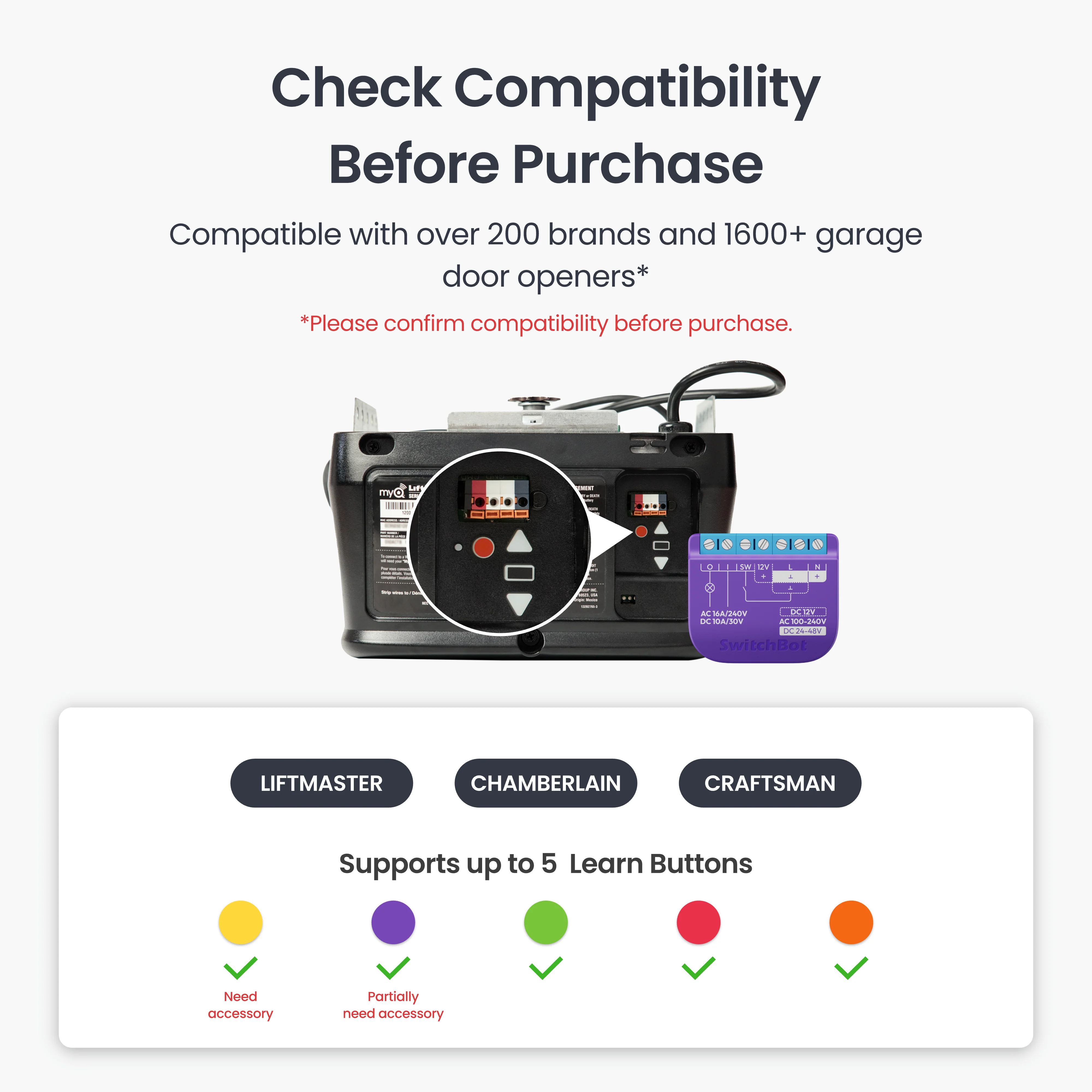 SwitchBot Garage Door Opener Remote Combo - Image 5